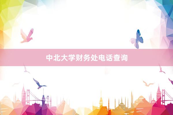 中北大学财务处电话查询